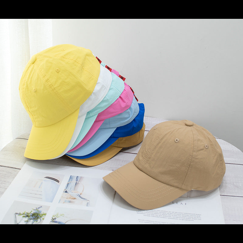 Wholesale Soft top washed quick-drying cloth face-revealing small sun visor baseball cap
